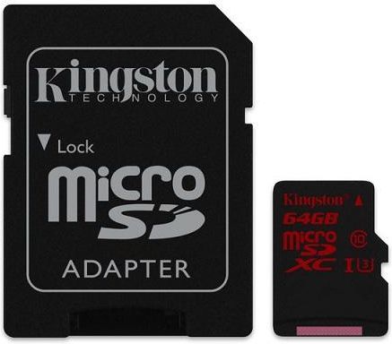 Kingston microSDXC 64GB Class 3 UHS-I (SDCA3/64GB)