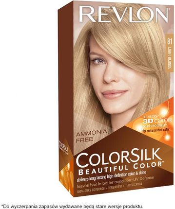 REVLON ColorSilk, farba do włosów, jasny blond 81
