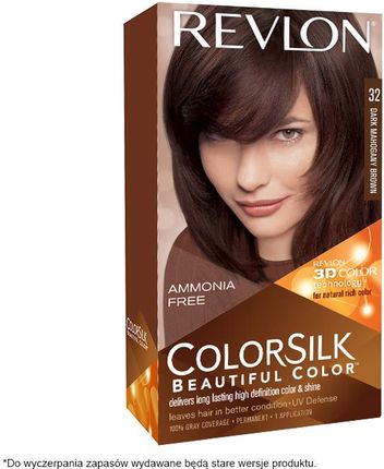 REVLON ColorSilk, farba do włosów, ciemny mahoniowy brąz 32