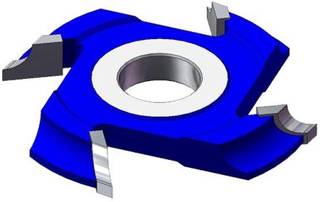 Globus Frez ćwierćokrągły wklęsły z płytkami HSS Z=4 HSS 120x30x17,5/R=12,5 lewy CL091-0120-0006