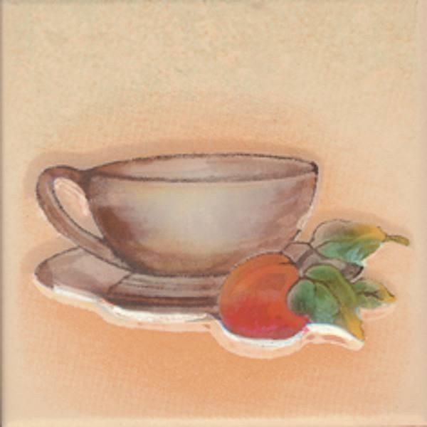 Kwadro Vanilla Beige Filiżanka Inserto 10x10