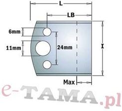Zdjęcie CMT Para noży l=50mm LB=34mm L=46mm Max=20mm Typ.690 690.599 - Wadowice