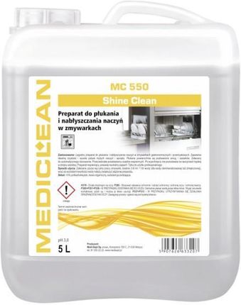 Medi-Sept Mediclean Mc 550 - 5L Shine Clean Preparat Do Płukania I Nabłyszczania Naczyń W Zmywarkach (FAB-GOT-MC550-5L)