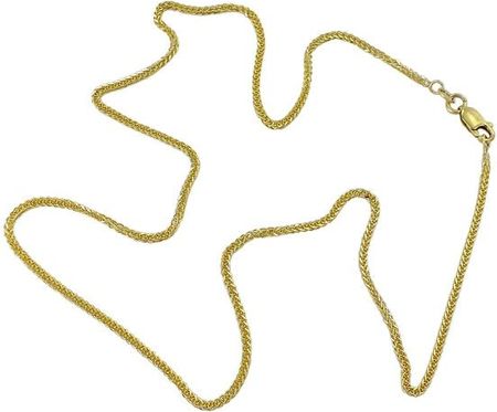 NorbiSrebro Piękny Złoty,Modny i Popularny Łańcuszek LISI OGON 45cm. Pr.585 R-1