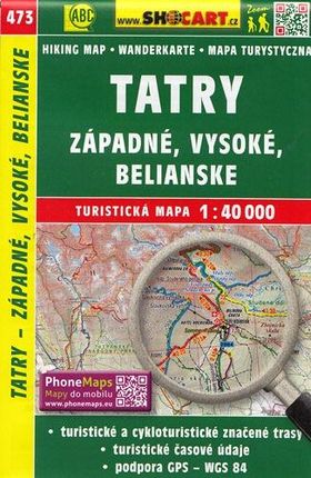 Tatry - západné, Vysoké, Belianské, 1:40 000