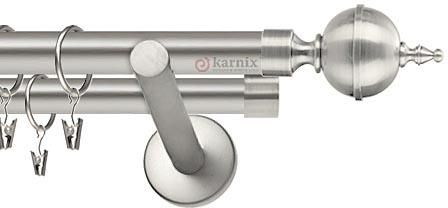 Karnix NEO podwójny 19/19mm Roxy chrom mat