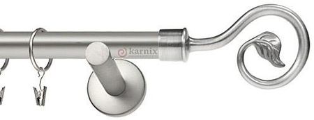 Karnix NEO pojedynczy 19mm Spiralka chrom mat