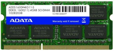 Adata Premier 4GB (1x4GB) DDR3L 1600MHz CL11 SODIMM (ADDS1600W4G11S)