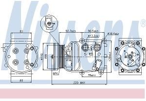 Kompresor, klimatyzacja NISSENS 89071