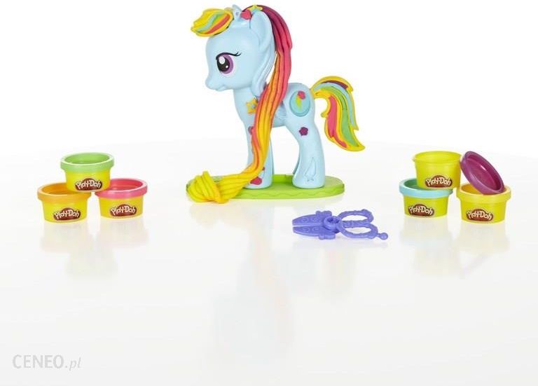 Hasbro Play Doh Salon Fryzjerski Rainbow Dash B0011 Ceny I Opinie Ceneo Pl