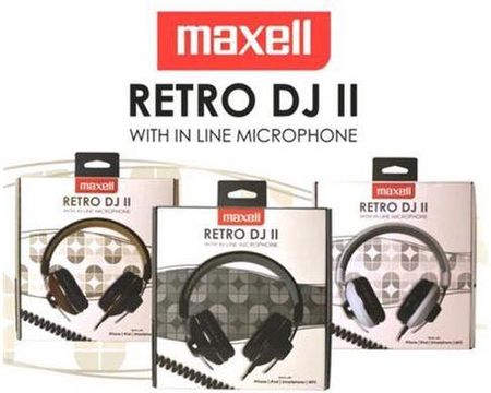 Maxell Retro Z Mikrofonem Dj2 Hp-600 Białe (303631.00.CN)