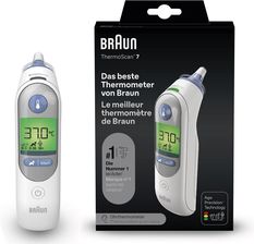 BRAUN IRT6520 THERMOSCAN 7 Termometr do ucha z Age Precision, podświetlany wyświetlacz