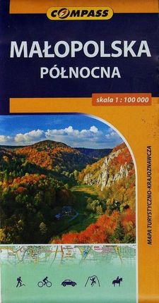 Małopolska Północna mapa turystyczno-krajoznawcza.