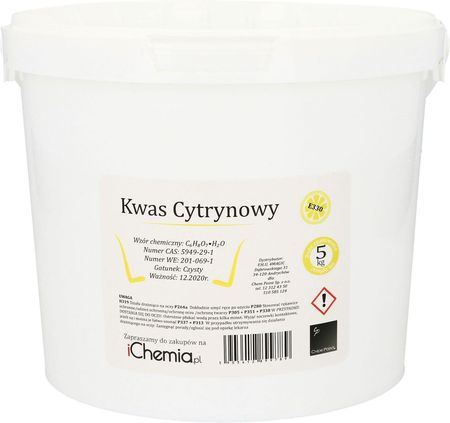 Chem Point Kwas Cytrynowy  kwasek spożywczy  min 99,9% 5kg