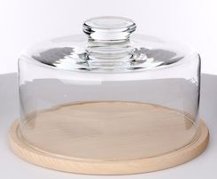 Zdjęcie EDWANEX pojemnik na ser z drewnianym spodem śr.22cm 01050115 - Tychy