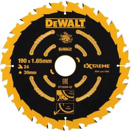 DeWalt Tarcza pilarska do pilarek przenośnych 190x30mm 24 zęby DT10304