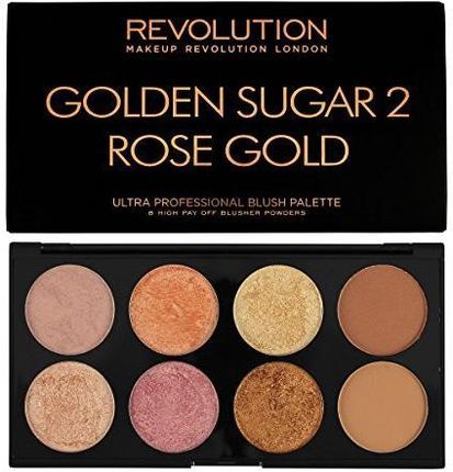 Makeup Revolution Ultra Blush And Contour Paletka Róży Do Policzków 13g Odcień Golden Sugar 