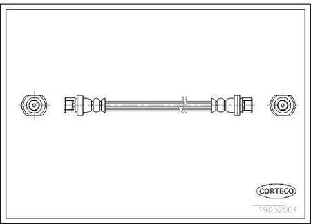 CORTECO Przewód hamulcowy elastyczny 19032604