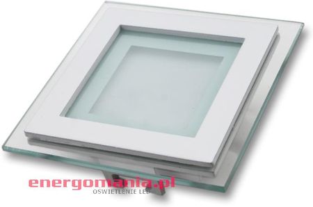 V-TAC Szklany mini panel LED 6W kwadrat 602G SQ