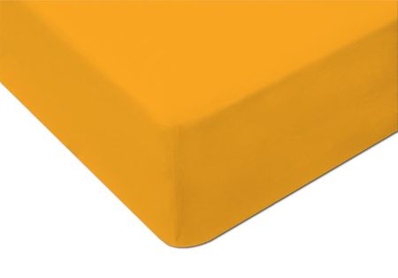 Darymex z gumką jersey żółte 150/160x200 cm