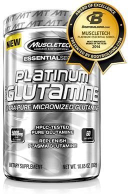 Muscletech Platynowy Glutamine 302G - Glutamina - ceny i opinie - Ceneo.pl