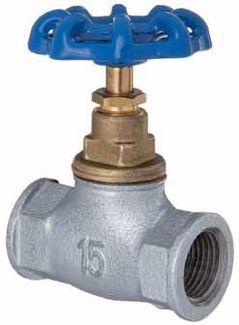 Invena Zawór żeliwny przelotowy 1/2 ZA-01-015