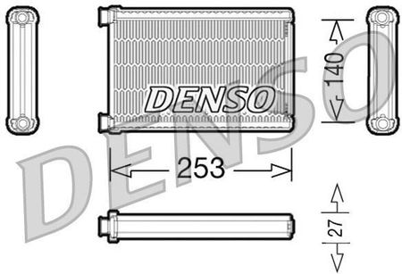 DENSO DRR05005 Wymiennik ciepła, ogrzewanie wnętrza (DRR05005)