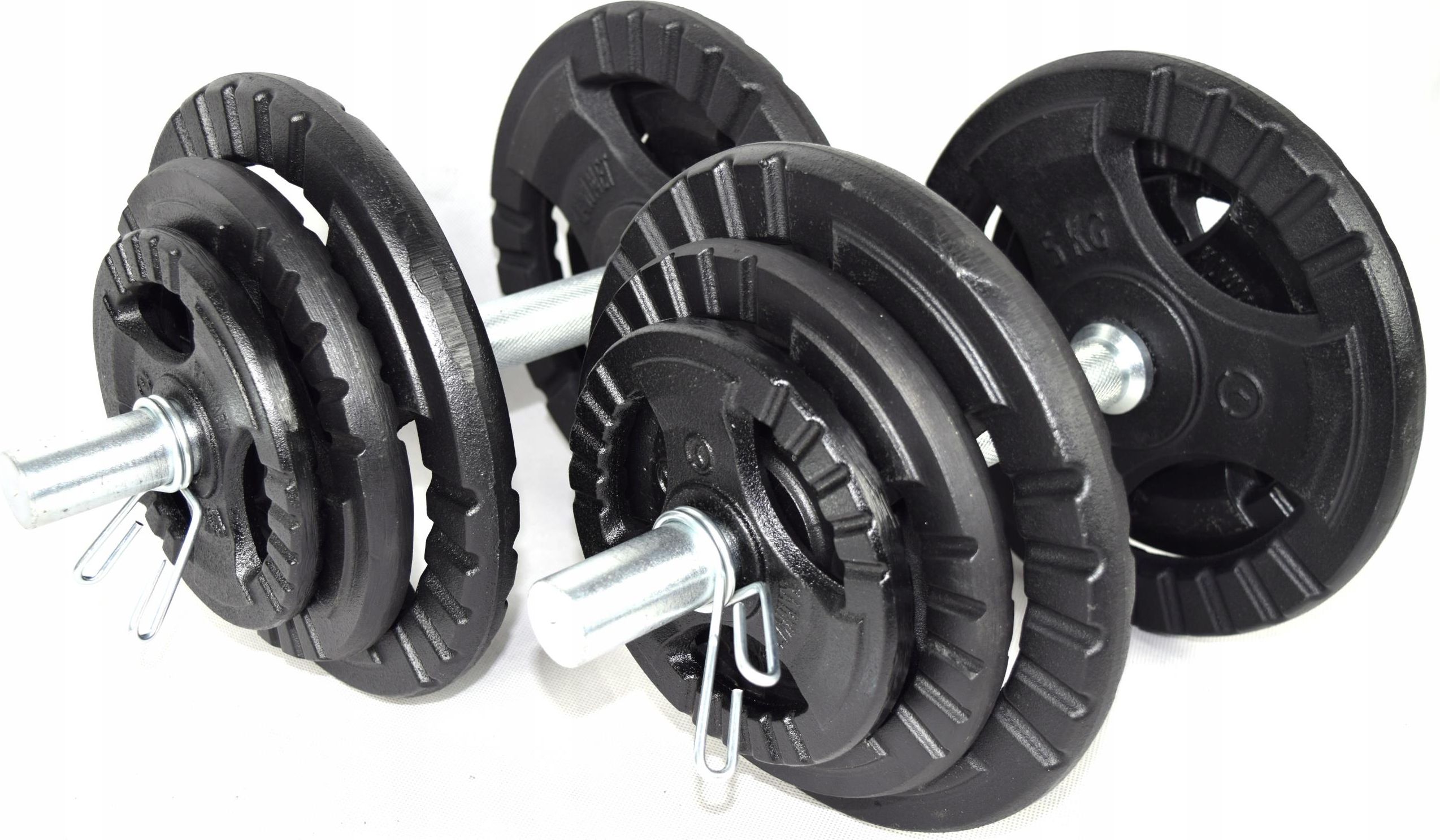 Hop-Sport Żeliwne Strong 2x10kg z rękawiczkami - zdjęcie 3 Hop-Sport Żeliwne Strong 2x10kg z rękawiczkami
