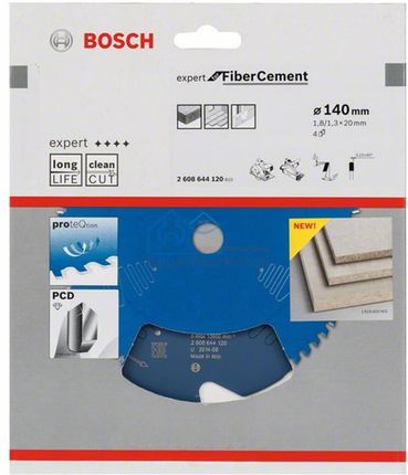 Bosch Tarcza pilarska Expert for Fiber Cement 140x20x1,8mm 4 2608644120