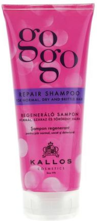 Kallos Gogo Repair Hair Shampoo Szampon Regenerujący Do Włosów Uszkodzonych 200ml 