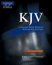 Kjv Concord Wide Margin Reference Bible, Black Edge-Lined Goatskin Leather Kj766
