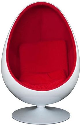 Selsey Fotel Ovalia Chair Biały Czerwony dk23573