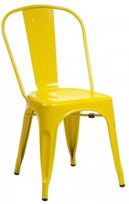 D2 Krzesło Paris żółte inspirowane Tolix