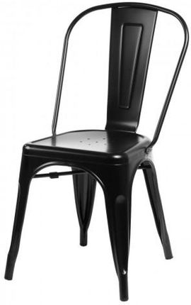 D2 Krzesło Paris czarne inspirowane Tolix