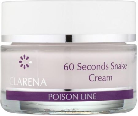 Krem Clarena Poison Line 60 seconds Snake Cream liftingujacy i przeciwzmarszczkowy z jadem węża na dzień 50ml