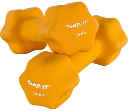Movit ® 2X Neoprenowy 2X 1,5Kg Pomarańczowy 
