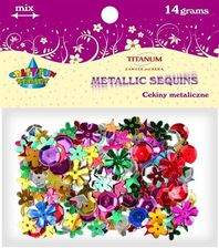 Titanum Cekiny Metaliczne Mix Wzorów 14G