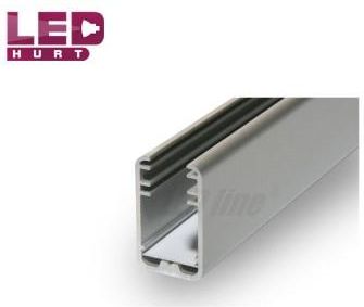 Led line PROFIL aluminiowy na szybę 8 mm do TAŚMY LED T4