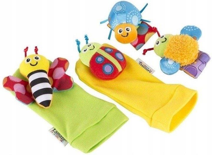 Tomy Lamaze Robaczki zestaw grzechotek na rączki i nóżki LC27634 - zdjęcie 3 Tomy Lamaze Robaczki zestaw grzechotek na rączki i nóżki LC27634
