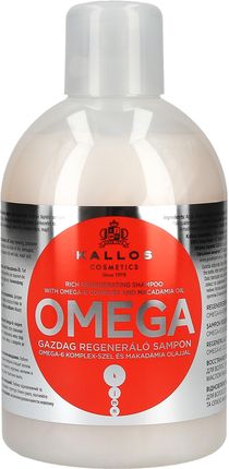 KALLOS KJMN szampon do włosów Omega regenerujący olej makadamii 1000ml