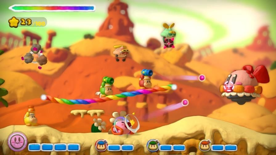 Kirby and Rainbow Paint Brush (Gra Wii U)