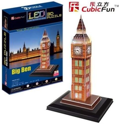 Cubicfun Puzzle 3D Zegar Big Ben (Światło) Da-20501