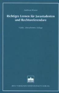 Richtiges Lernen Für Jurastudenten Und Rechtsreferendare - Literatura ...