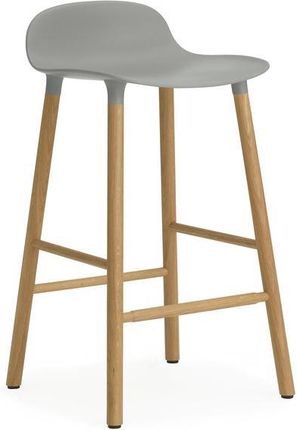 Normann Copenhagen Krzesło barowe dąb, szare 602781