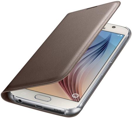 Samsung Flip Wallet do Galaxy S6 Złoty (EF-WG920PFEGWW)