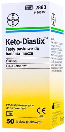 Keto-Diastix test pask. 50 szt.