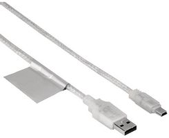Hama kabel USB A - USB MINI B 1,8M BIAłY - zdjęcie 1