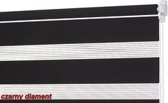 Lazur mini roleta Dzień Noc CZARNY DIAMENT szer 130 cm dł 150 cm