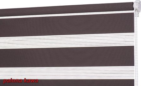 Lazur mini roleta Dzień Noc PALONA KAWA szer 58 cm dł 230 cm