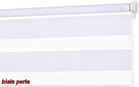 Lazur mini roleta Dzień Noc Biała Perła szer 80 cm dł 150 cm